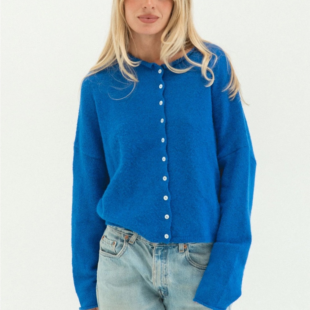 Solai the label free falling cardigan